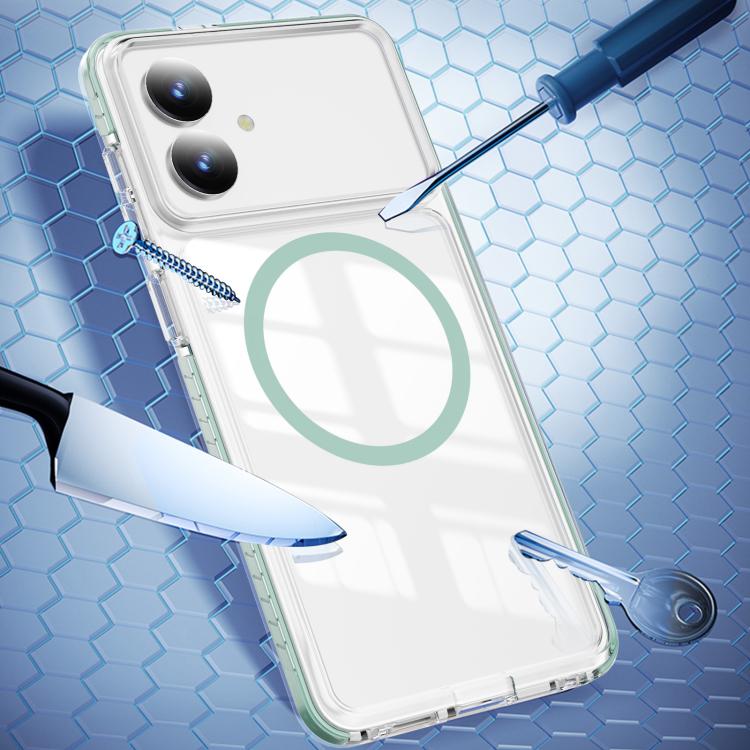For Samsung Galaxy S26 Edge 5G Crystal Shield Clear Magnetic Acrylic Hybrid TPU Phone Case