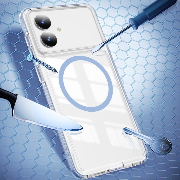 For Samsung Galaxy S26 Edge 5G Crystal Shield Clear Magnetic Acrylic Hybrid TPU Phone Case