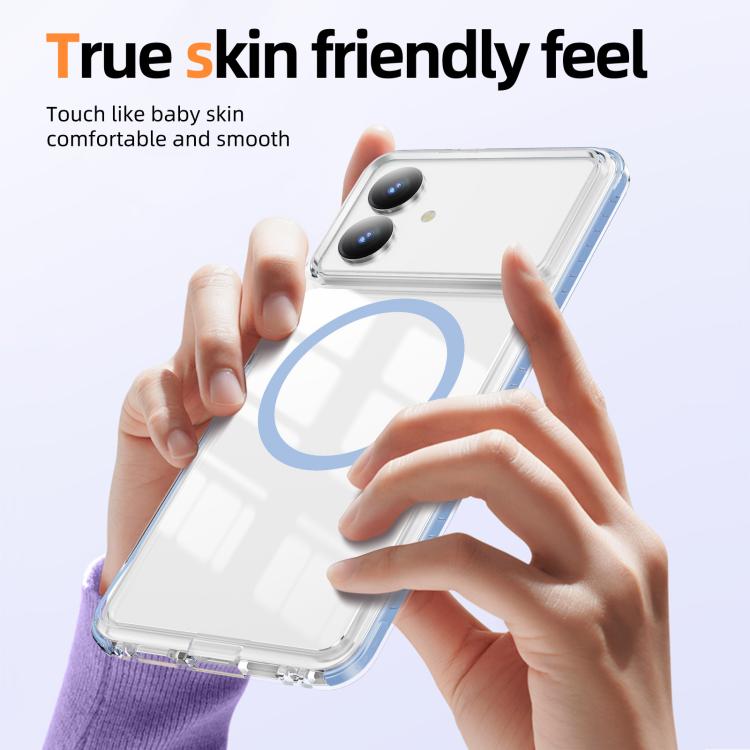 For Samsung Galaxy S26 Edge 5G Crystal Shield Clear Magnetic Acrylic Hybrid TPU Phone Case