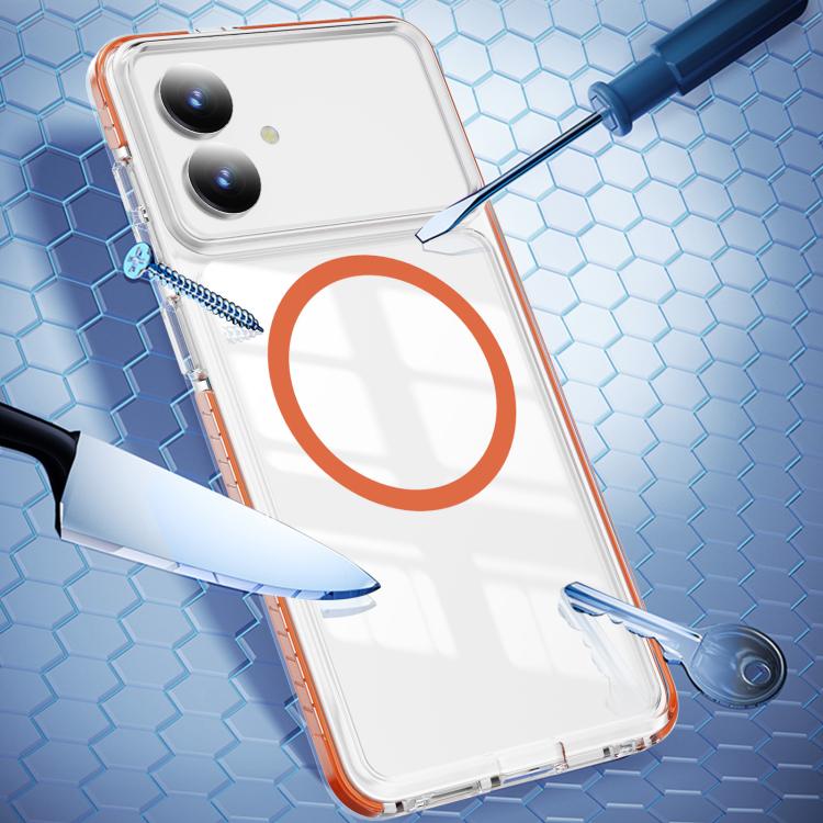 For Samsung Galaxy S26 Edge 5G Crystal Shield Clear Magnetic Acrylic Hybrid TPU Phone Case