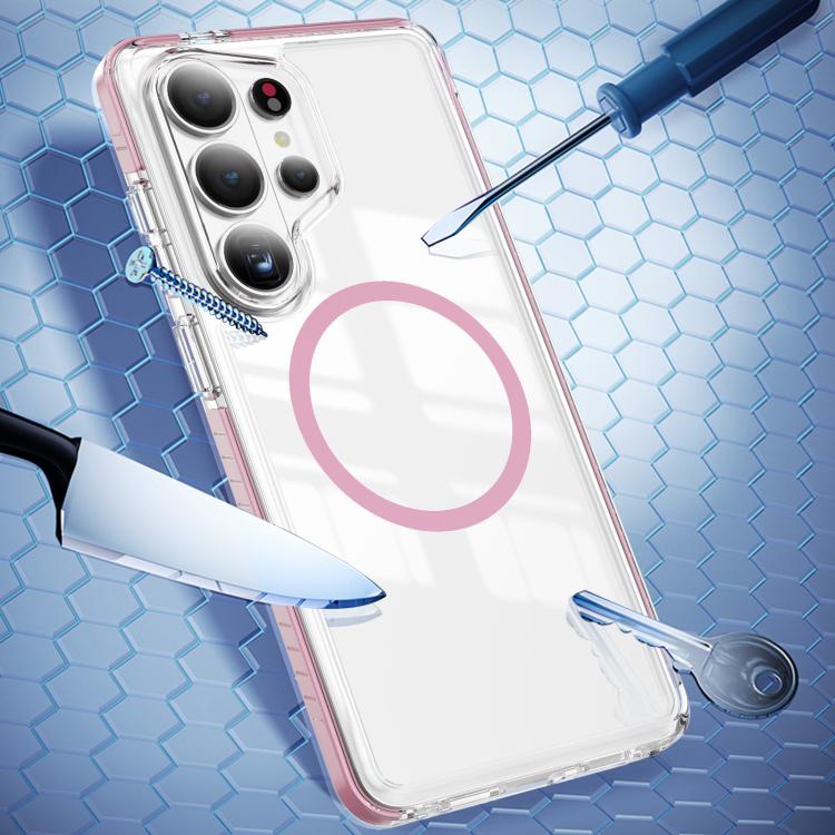 For Samsung Galaxy S26 Ultra 5G Crystal Shield Clear Magnetic Acrylic Hybrid TPU Phone Case