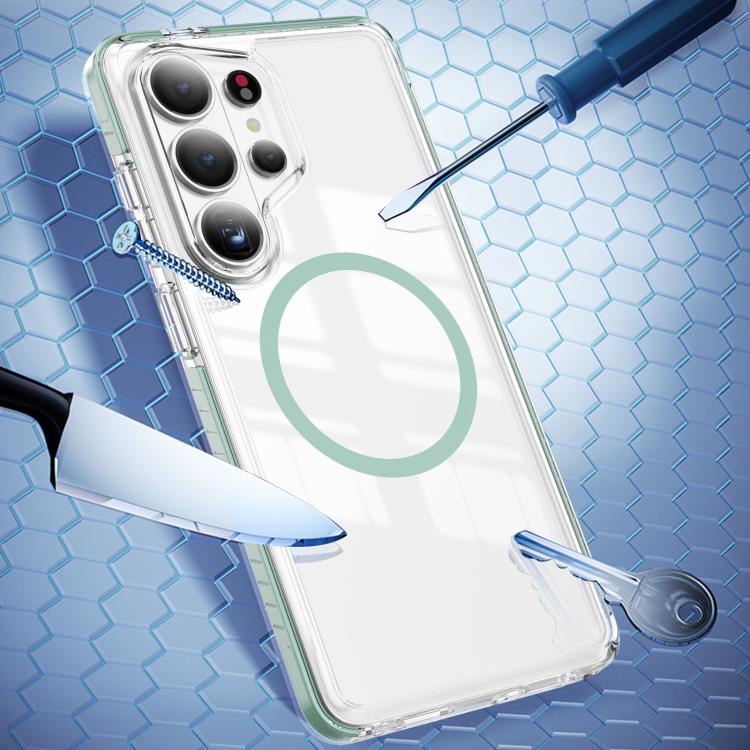 For Samsung Galaxy S26 Ultra 5G Crystal Shield Clear Magnetic Acrylic Hybrid TPU Phone Case