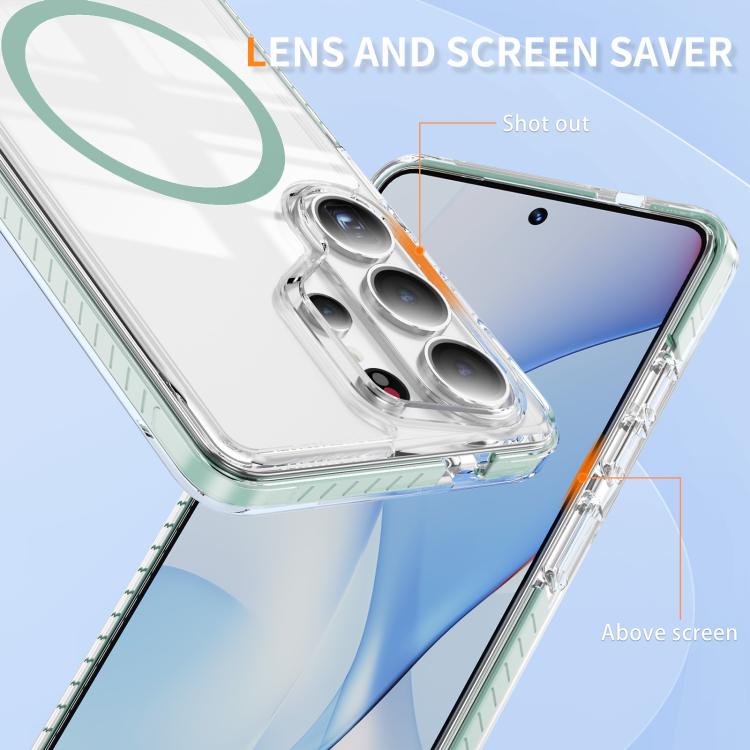 For Samsung Galaxy S26 Ultra 5G Crystal Shield Clear Magnetic Acrylic Hybrid TPU Phone Case