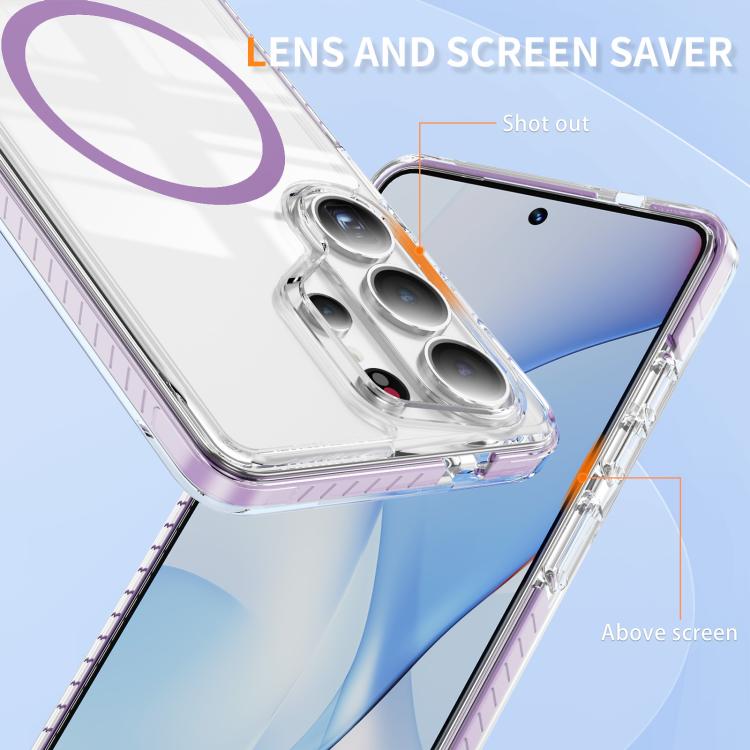 For Samsung Galaxy S26 Ultra 5G Crystal Shield Clear Magnetic Acrylic Hybrid TPU Phone Case
