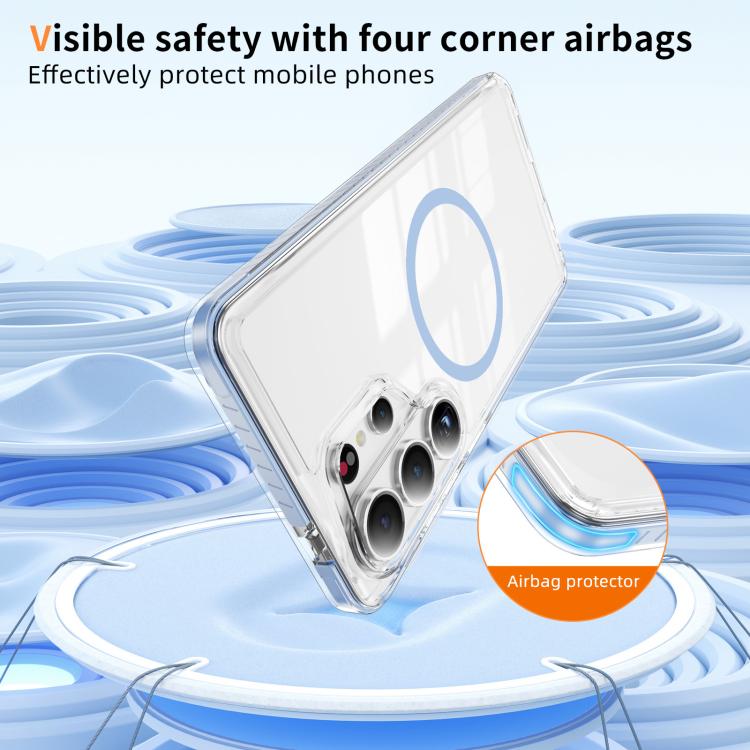 For Samsung Galaxy S26 Ultra 5G Crystal Shield Clear Magnetic Acrylic Hybrid TPU Phone Case