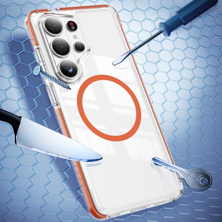 For Samsung Galaxy S26 Ultra 5G Crystal Shield Clear Magnetic Acrylic Hybrid TPU Phone Case