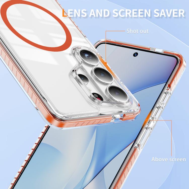 For Samsung Galaxy S26 Ultra 5G Crystal Shield Clear Magnetic Acrylic Hybrid TPU Phone Case