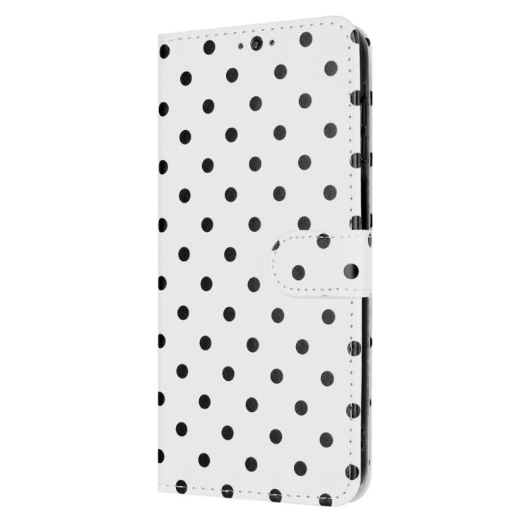 For iPhone 17 Pro Small Dots Pattern Vegan Leather Phone Case