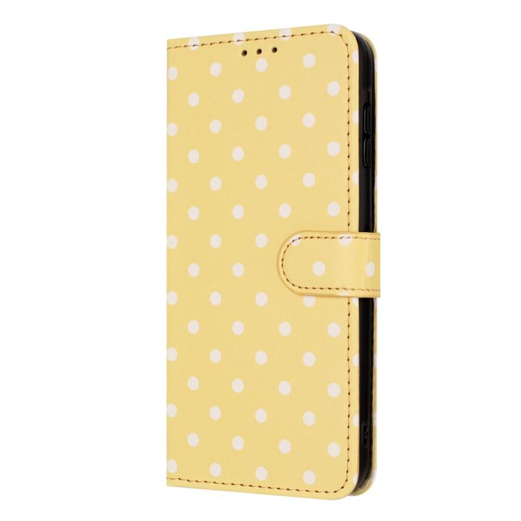 For iPhone 17 Pro Small Dots Pattern Vegan Leather Phone Case