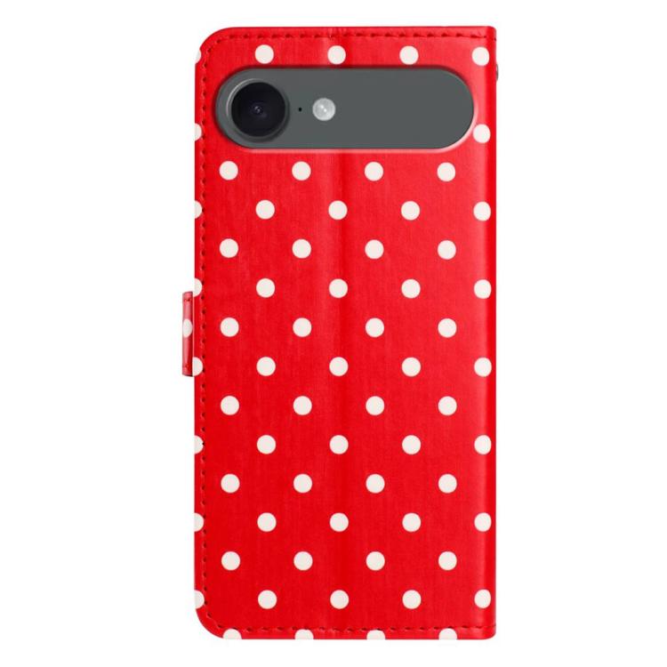 For iPhone Air Small Dots Pattern Vegan Leather Phone Case