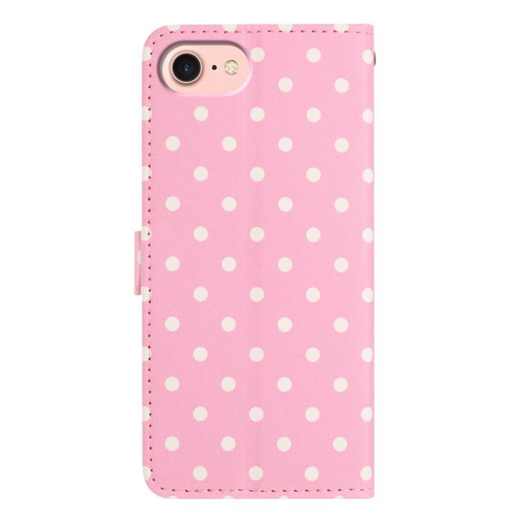 For iPhone 17e / 16e Small Dots Pattern Vegan Leather Phone Case