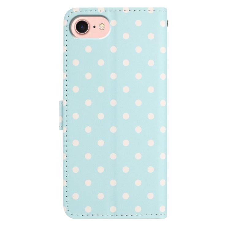 For iPhone 17e / 16e Small Dots Pattern Vegan Leather Phone Case