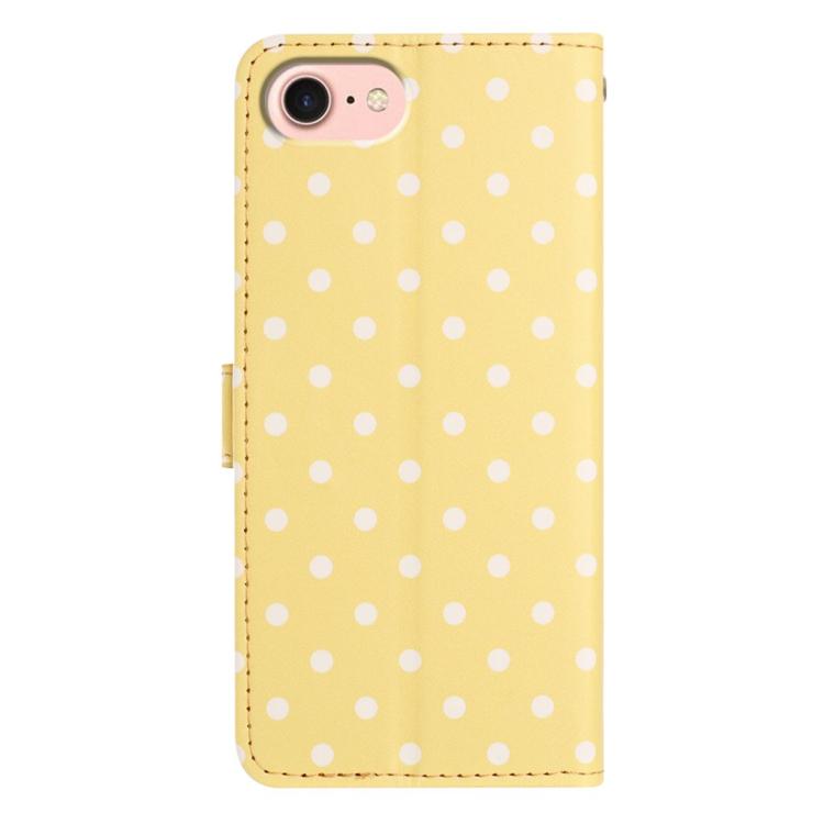 For iPhone 17e / 16e Small Dots Pattern Vegan Leather Phone Case