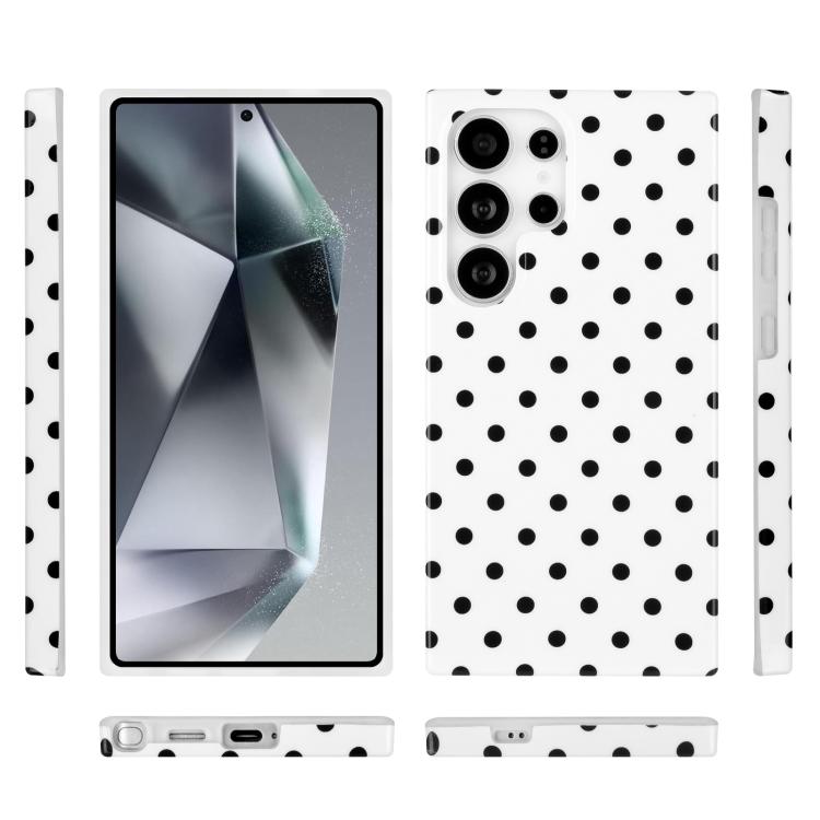 For Samsung Galaxy S24 Ultra 5G IMD Colorful Dots Pattern TPU Full Coverage Phone Case