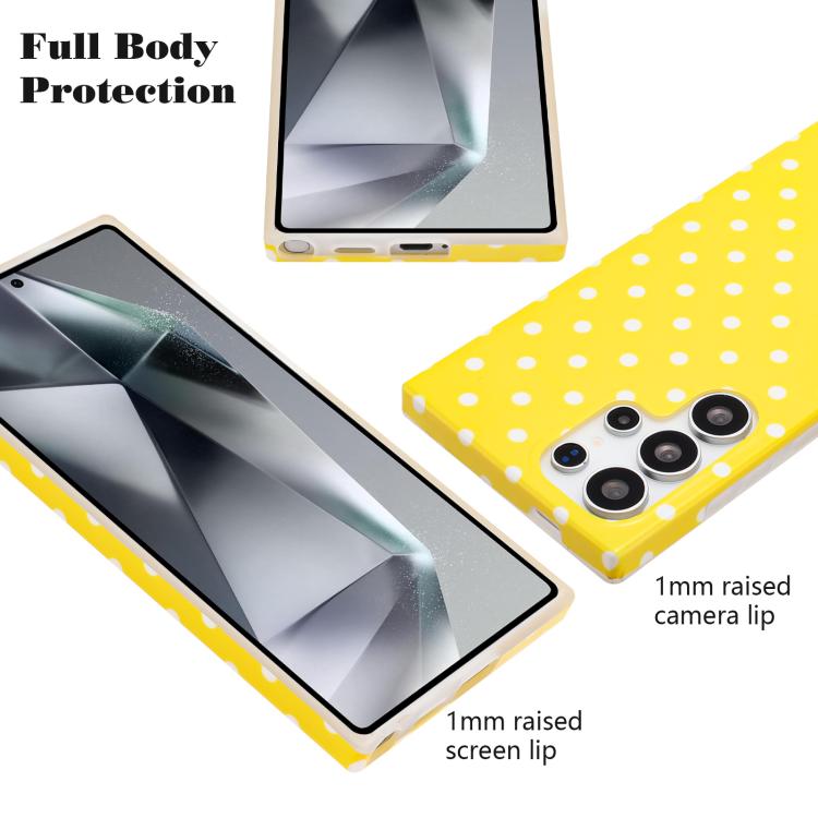 For Samsung Galaxy S24 Ultra 5G IMD Colorful Dots Pattern TPU Full Coverage Phone Case
