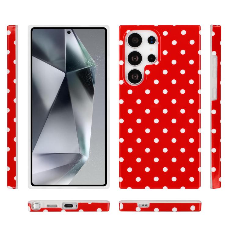 For Samsung Galaxy S23 Ultra 5G IMD Colorful Dots Pattern TPU Full Coverage Phone Case