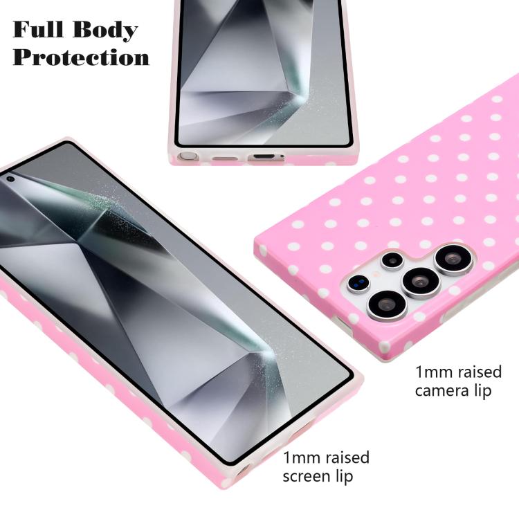 For Samsung Galaxy S23 Ultra 5G IMD Colorful Dots Pattern TPU Full Coverage Phone Case