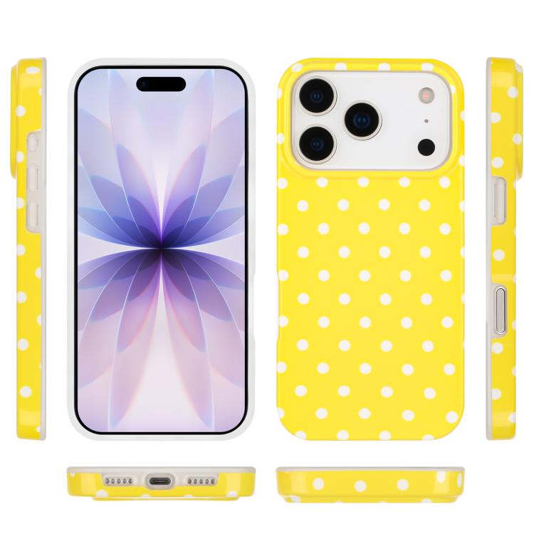 For iPhone 17 Pro Max IMD Colorful Dots Pattern TPU Full Coverage Phone Case