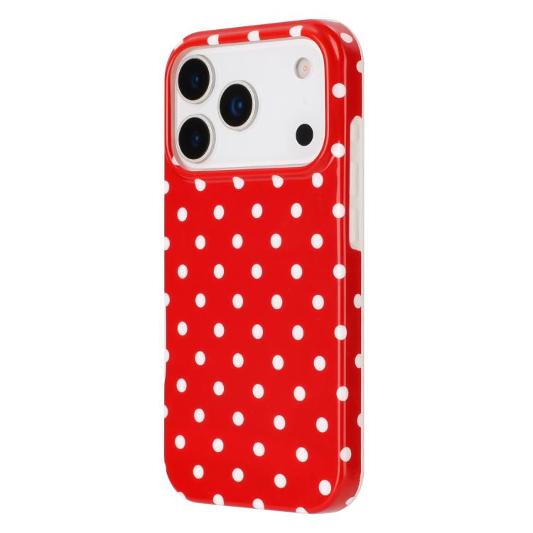 For iPhone 17 Pro IMD Colorful Dots Pattern TPU Full Coverage Phone Case