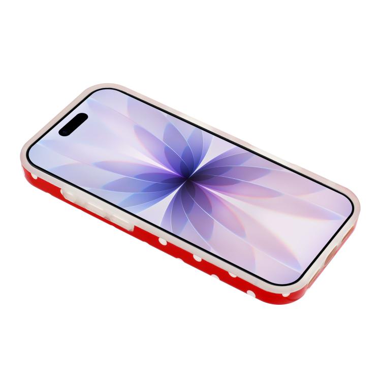 For iPhone 17 Pro IMD Colorful Dots Pattern TPU Full Coverage Phone Case