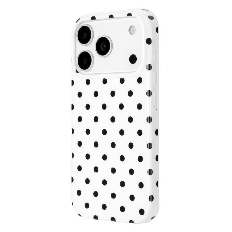 For iPhone 17 Pro IMD Colorful Dots Pattern TPU Full Coverage Phone Case