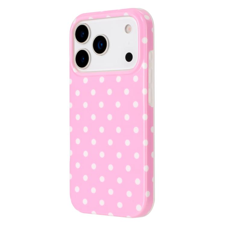 For iPhone 17 Pro IMD Colorful Dots Pattern TPU Full Coverage Phone Case