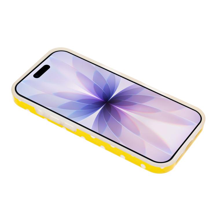 For iPhone 17 Pro IMD Colorful Dots Pattern TPU Full Coverage Phone Case