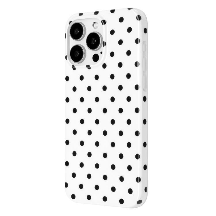 For iPhone 16 Pro Max IMD Colorful Dots Pattern TPU Full Coverage Phone Case