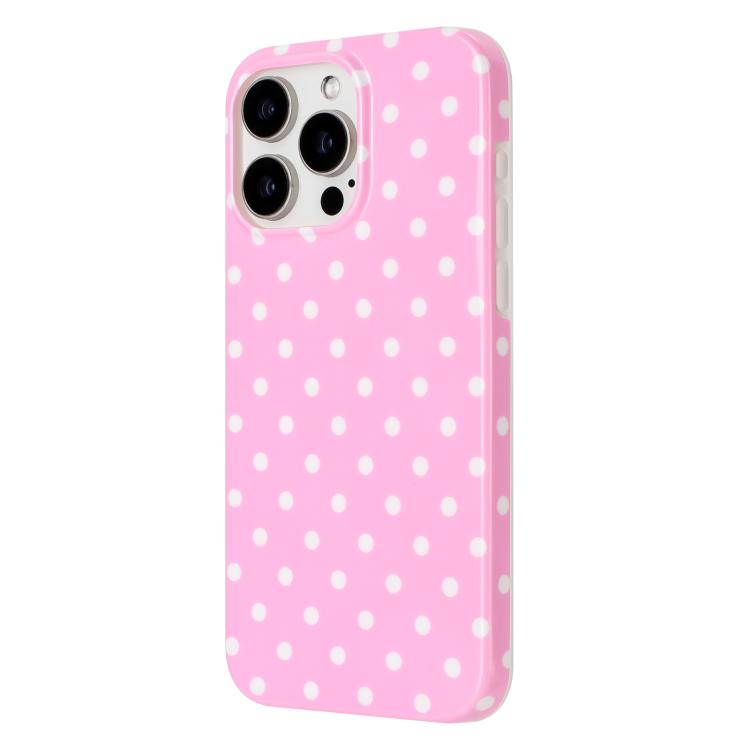 For iPhone 16 Pro Max IMD Colorful Dots Pattern TPU Full Coverage Phone Case