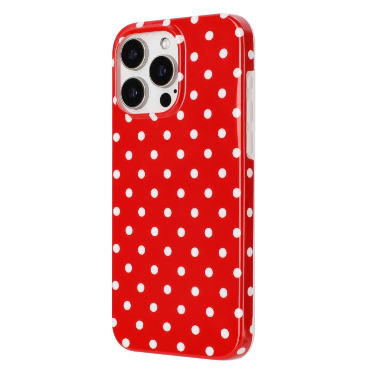 For iPhone 16 Pro IMD Colorful Dots Pattern TPU Full Coverage Phone Case