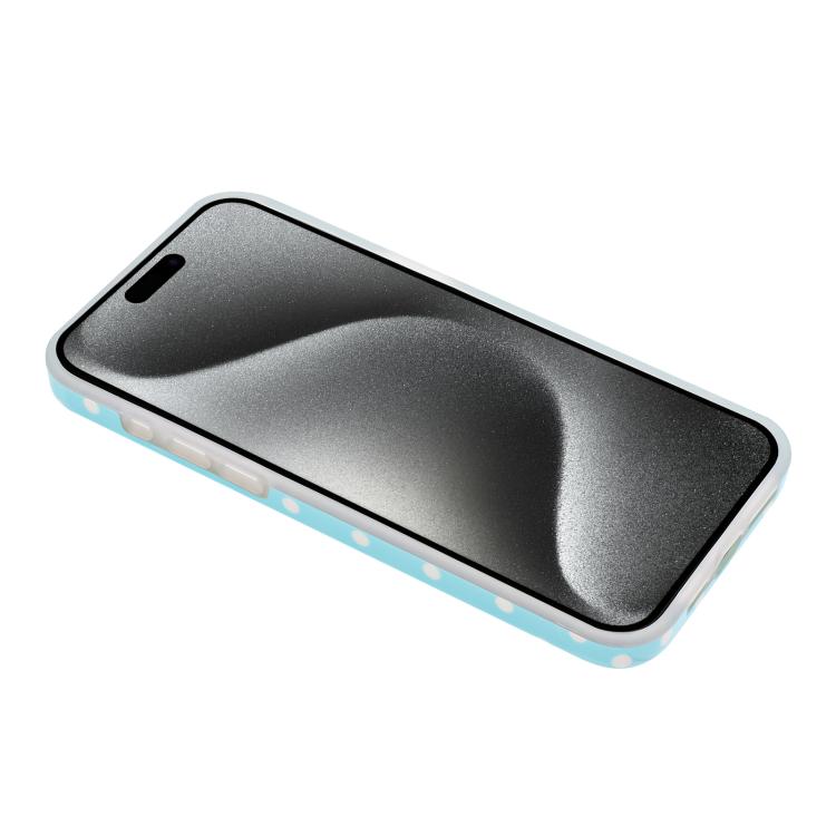 For iPhone 16 Pro IMD Colorful Dots Pattern TPU Full Coverage Phone Case