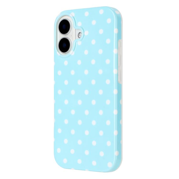 For iPhone 16 Plus IMD Colorful Dots Pattern TPU Full Coverage Phone Case