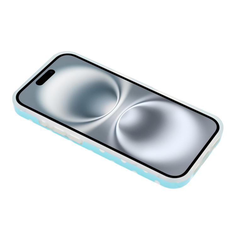 For iPhone 16 Plus IMD Colorful Dots Pattern TPU Full Coverage Phone Case