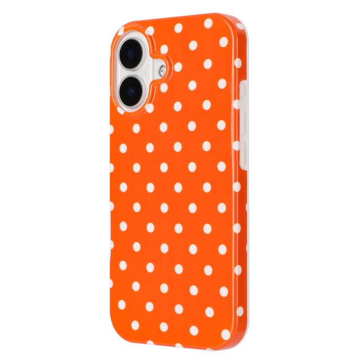 For iPhone 16 Plus IMD Colorful Dots Pattern TPU Full Coverage Phone Case