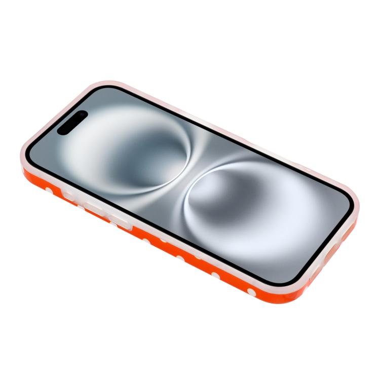 For iPhone 16 Plus IMD Colorful Dots Pattern TPU Full Coverage Phone Case