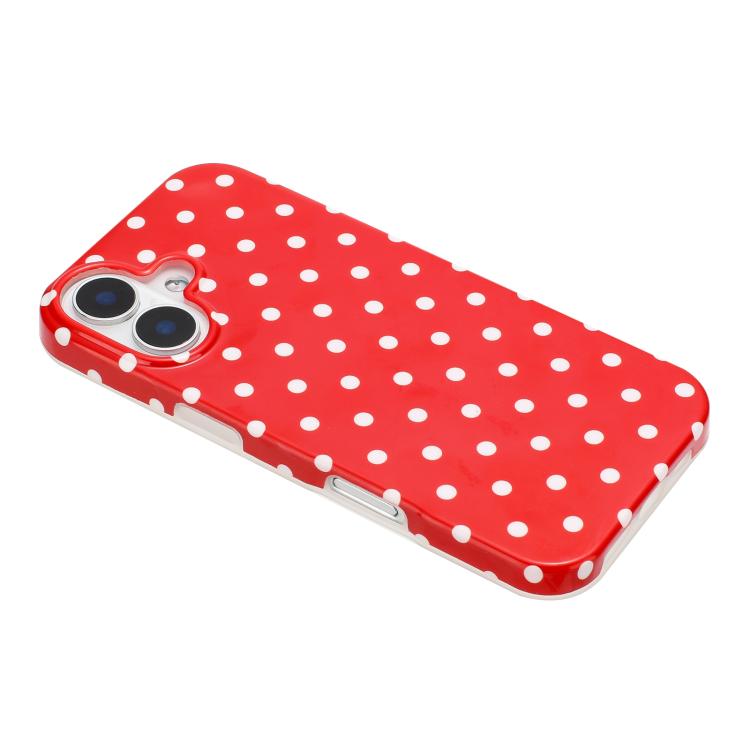 For iPhone 16 IMD Colorful Dots Pattern TPU Full Coverage Phone Case