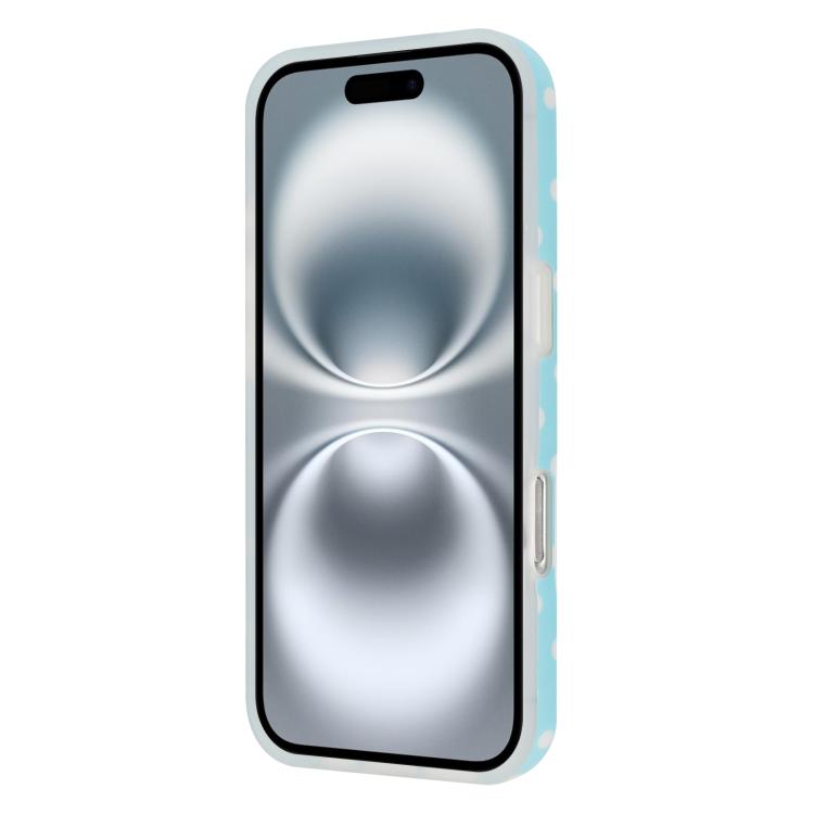 For iPhone 16 IMD Colorful Dots Pattern TPU Full Coverage Phone Case