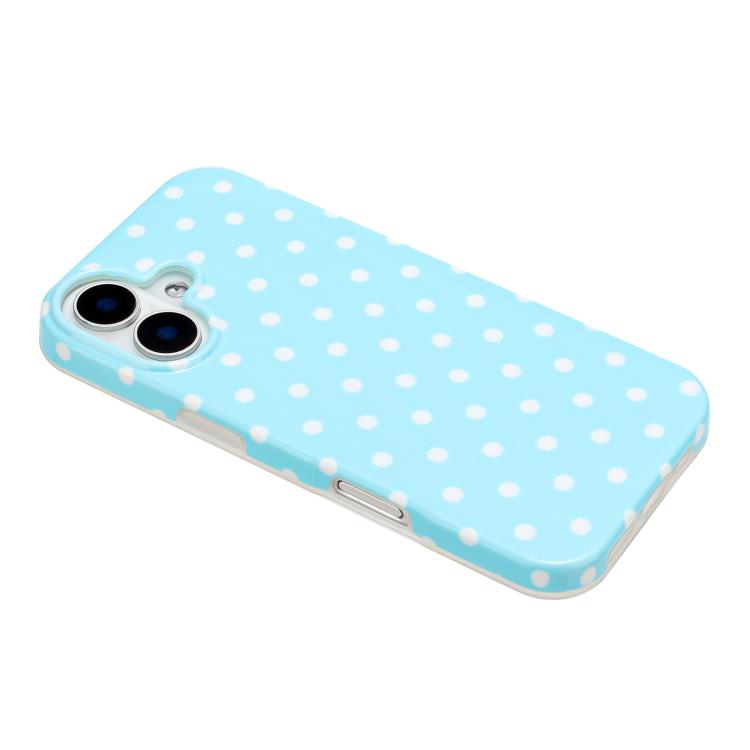 For iPhone 16 IMD Colorful Dots Pattern TPU Full Coverage Phone Case