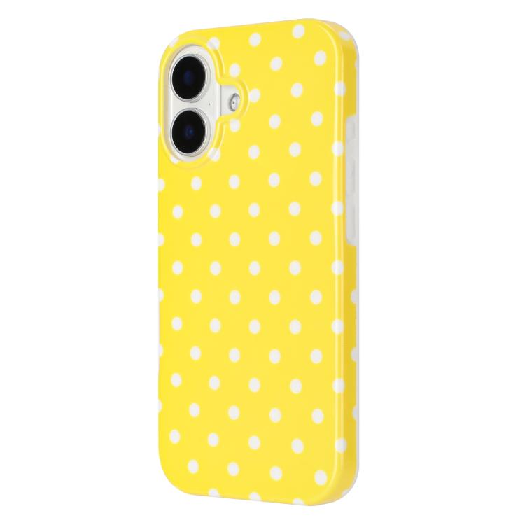 For iPhone 16 IMD Colorful Dots Pattern TPU Full Coverage Phone Case