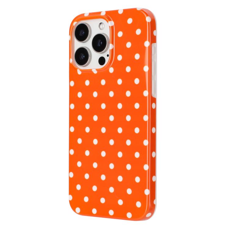 For iPhone 15 Pro Max IMD Colorful Dots Pattern TPU Full Coverage Phone Case