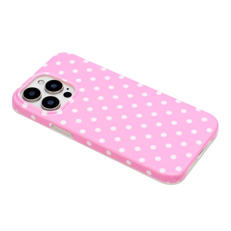For iPhone 15 Pro IMD Colorful Dots Pattern TPU Full Coverage Phone Case