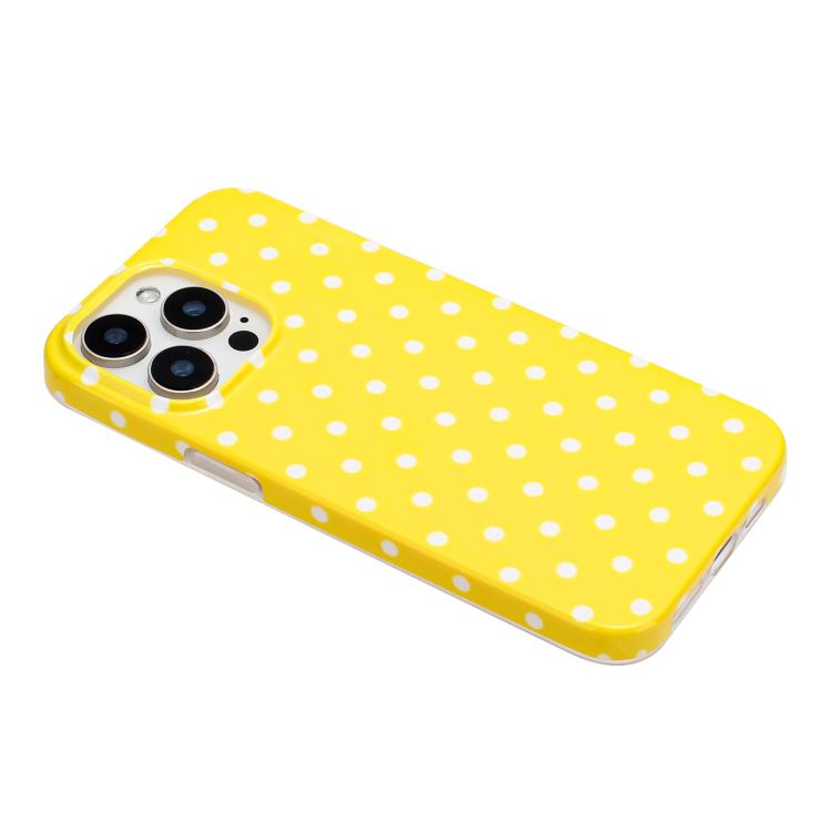 For iPhone 15 Pro IMD Colorful Dots Pattern TPU Full Coverage Phone Case