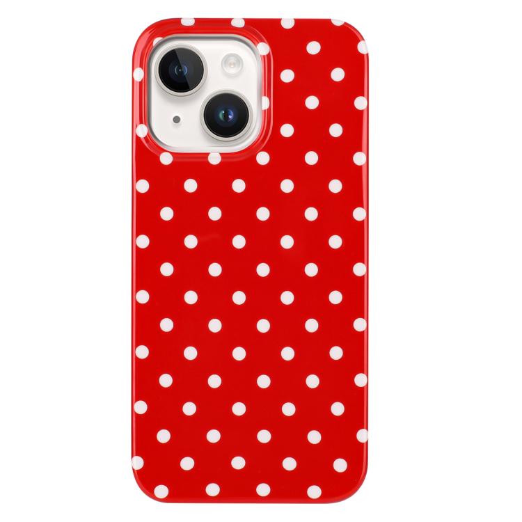 For iPhone 15 Plus IMD Colorful Dots Pattern TPU Full Coverage Phone Case