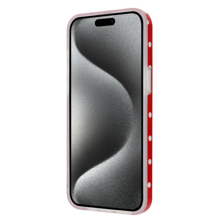 For iPhone 15 Plus IMD Colorful Dots Pattern TPU Full Coverage Phone Case