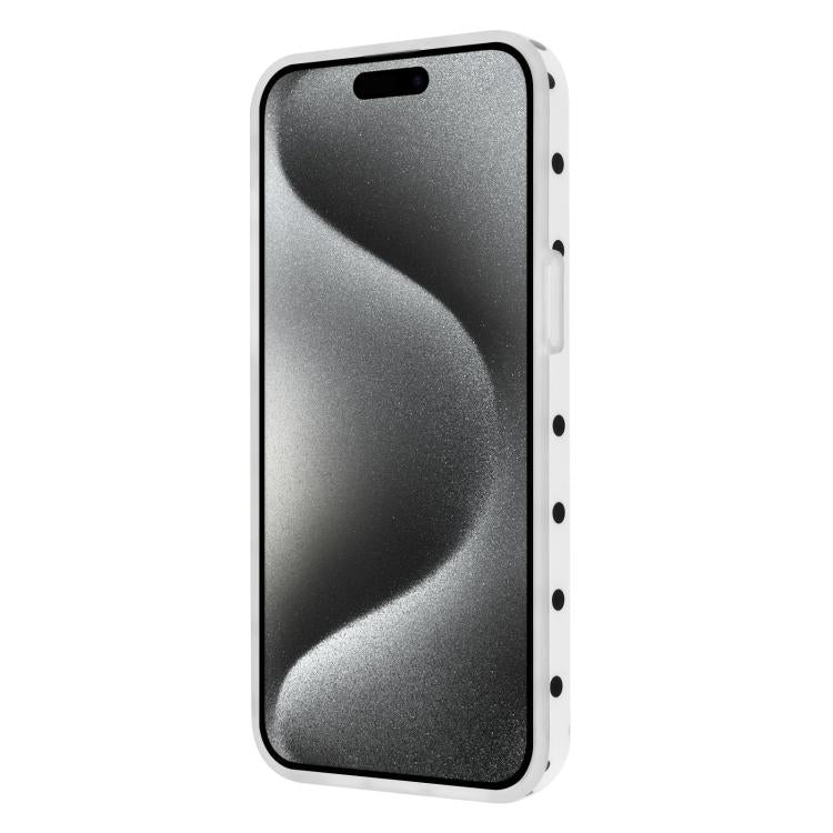 For iPhone 15 Plus IMD Colorful Dots Pattern TPU Full Coverage Phone Case