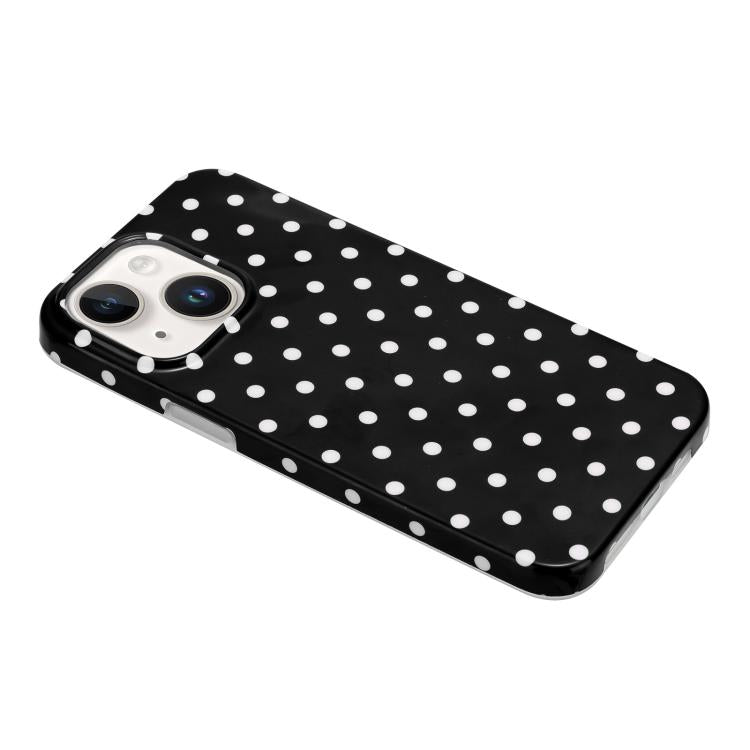 For iPhone 15 Plus IMD Colorful Dots Pattern TPU Full Coverage Phone Case