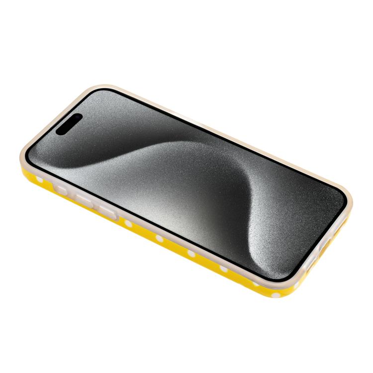For iPhone 14 Pro IMD Colorful Dots Pattern TPU Full Coverage Phone Case