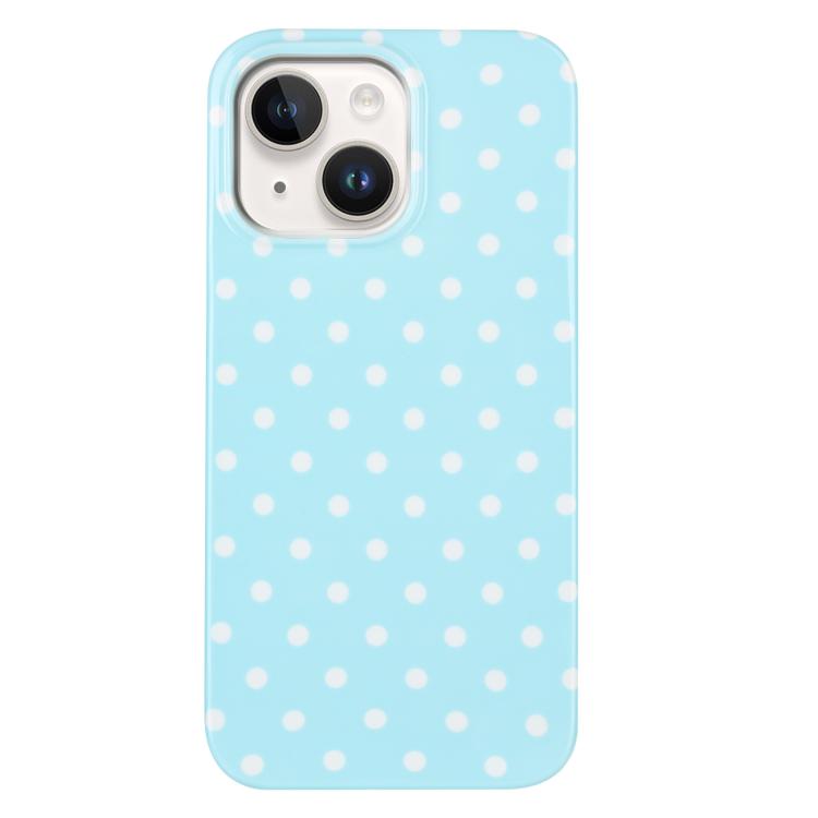 For iPhone 14 Plus IMD Colorful Dots Pattern TPU Full Coverage Phone Case