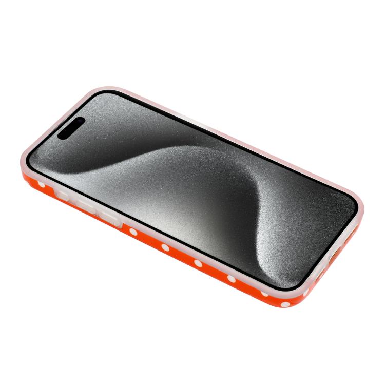 For iPhone 14 Plus IMD Colorful Dots Pattern TPU Full Coverage Phone Case