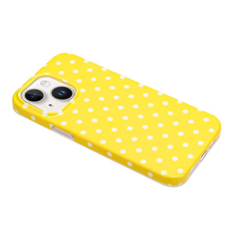 For iPhone 14 Plus IMD Colorful Dots Pattern TPU Full Coverage Phone Case
